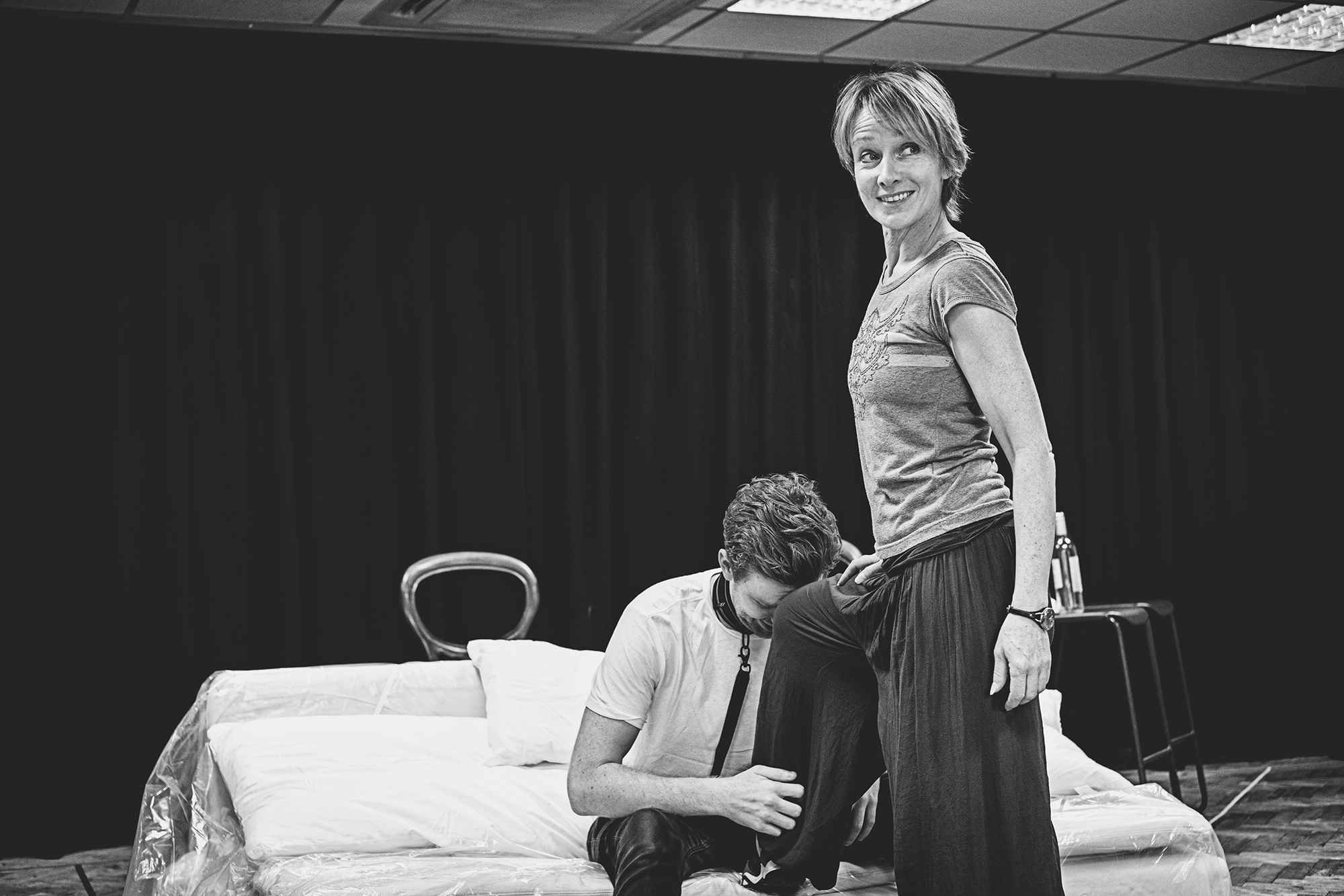 TB Matt Beveridge and Johanne Murdock in rehearsals for The ToyBoy Diaries 1 credit Claire Bilyard