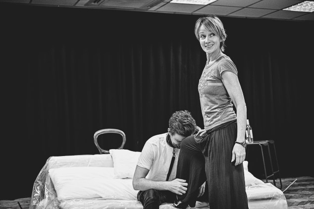 TB Matt Beveridge and Johanne Murdock in rehearsals for The ToyBoy Diaries 1 credit Claire Bilyard