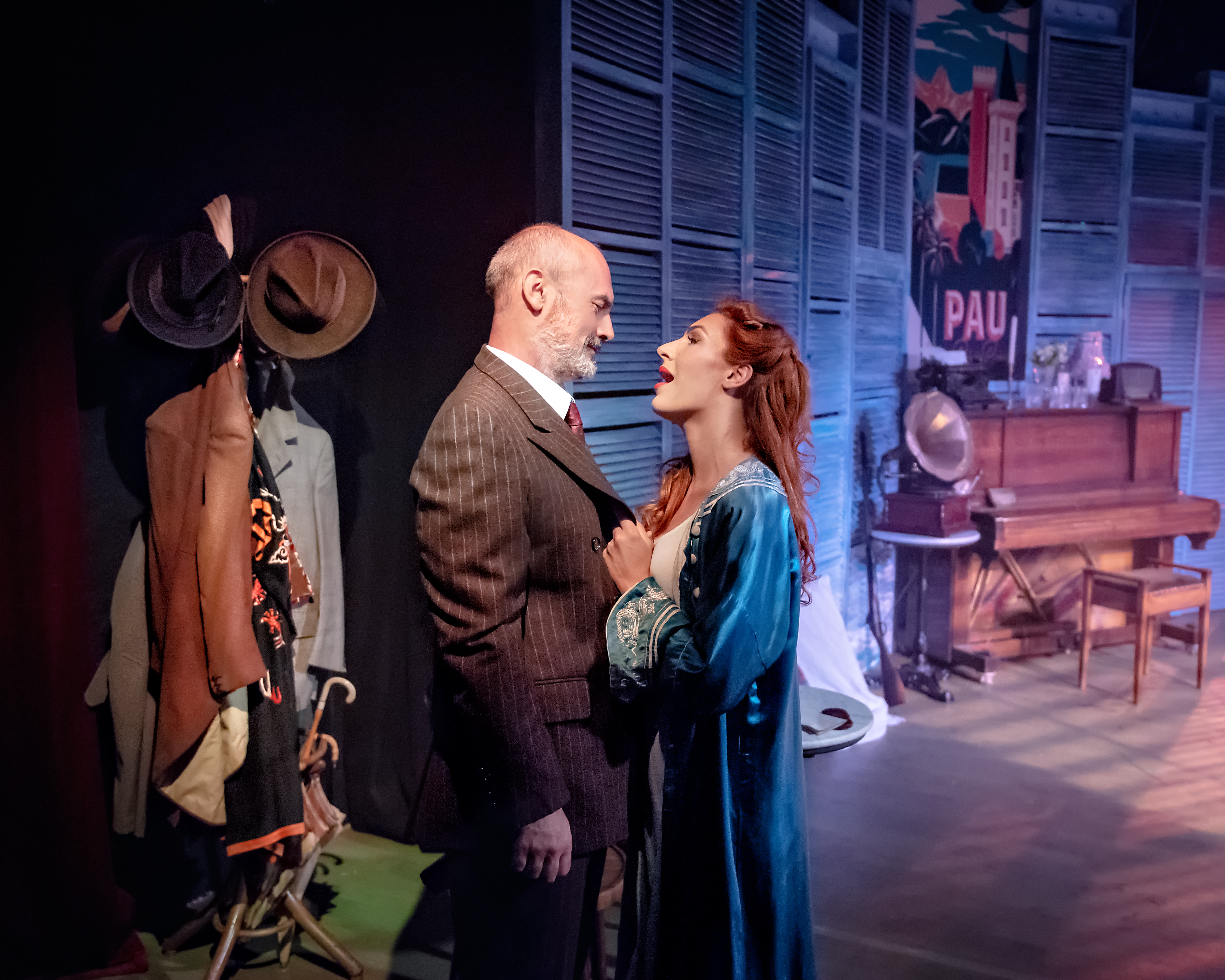 Jerome Pradon (George) & Kimberley Blake (Giulietta) in Aspects of Love at Hope Mill Theatre. Credit Anthony Robling