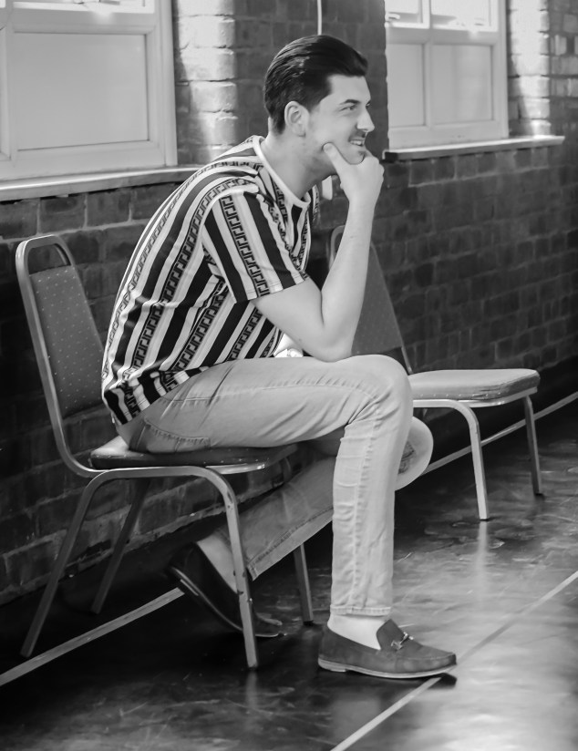 The Exonerated in rehearsal 3. Director Joseph Houston Hope Mill Theatre